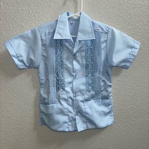 Light Blue Guayabera - Size 2 NWOT